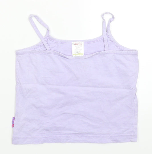 Little Miss Girls Purple   Basic Tank Size 7-8 Years