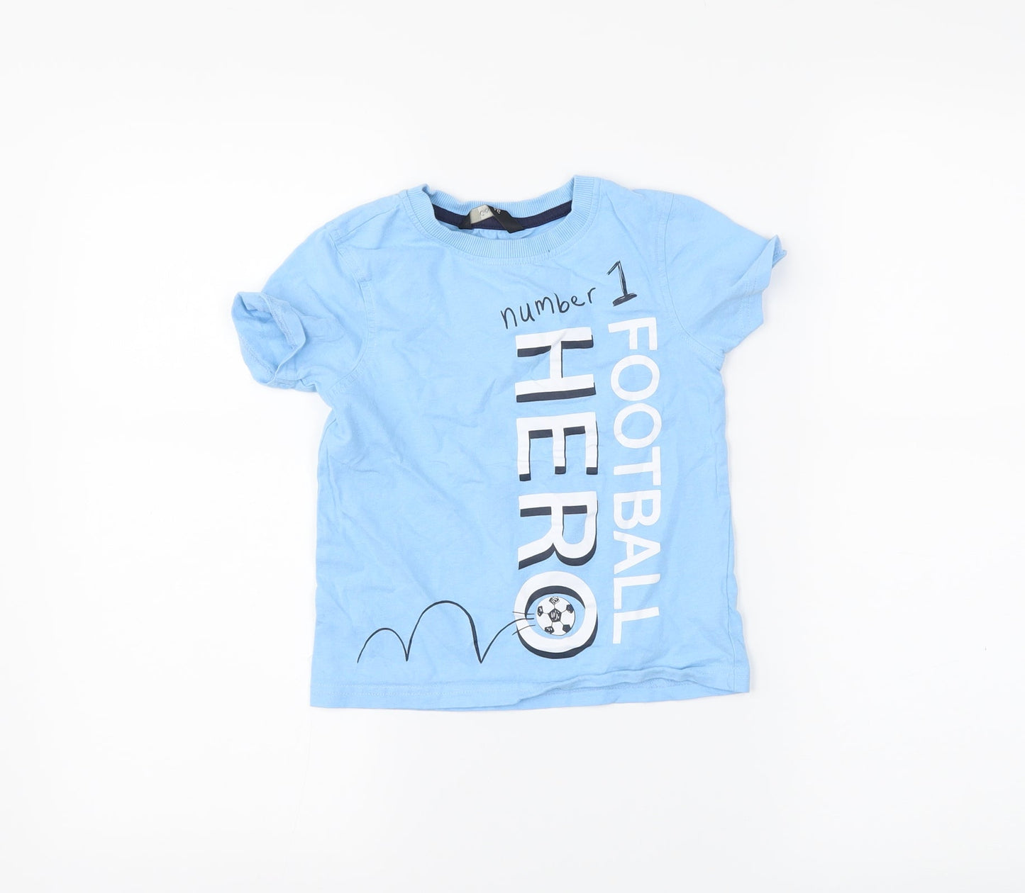 George Boys Blue   Basic T-Shirt Size 4-5 Years