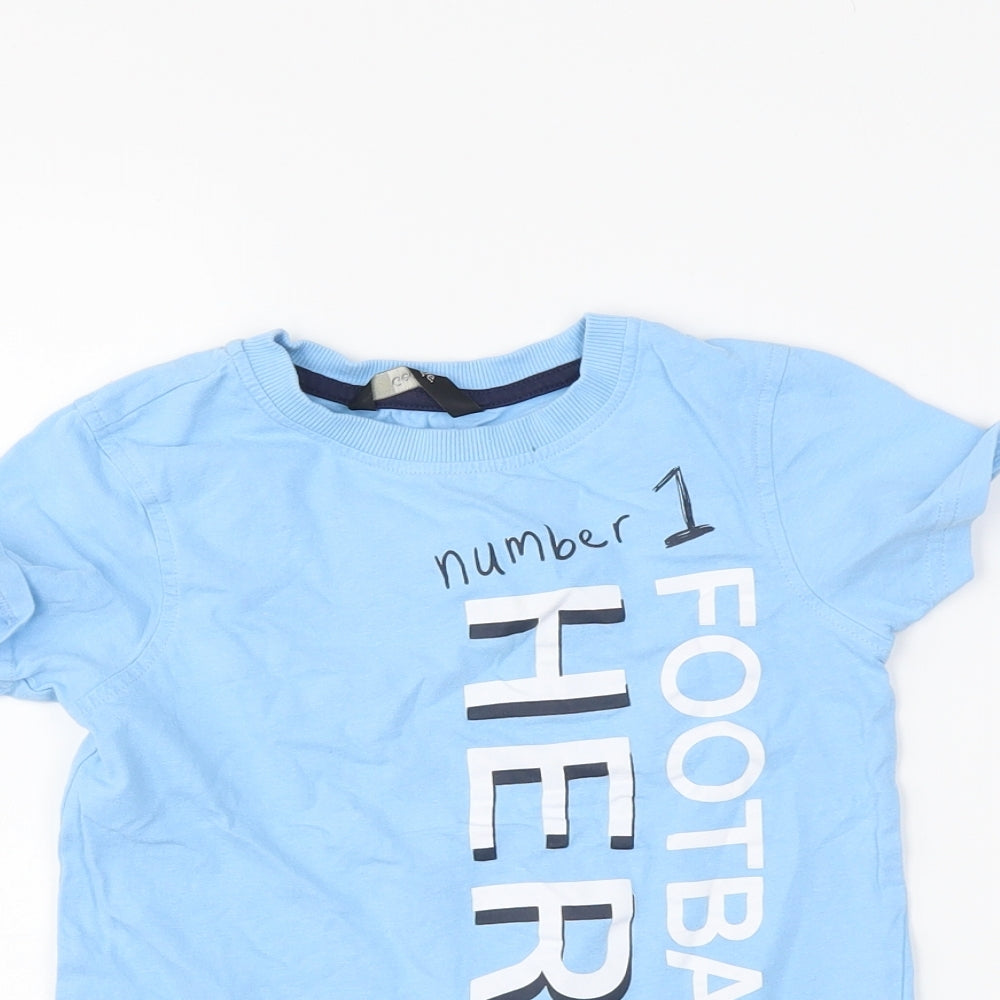 George Boys Blue   Basic T-Shirt Size 4-5 Years