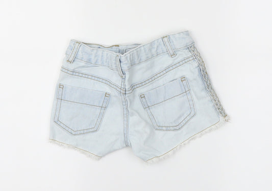 DenimCo Girls Blue  Denim Hot Pants Shorts Size 7-8 Years