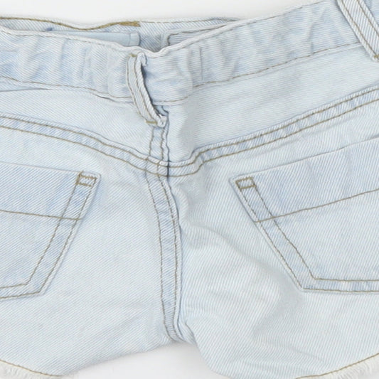DenimCo Girls Blue  Denim Hot Pants Shorts Size 7-8 Years