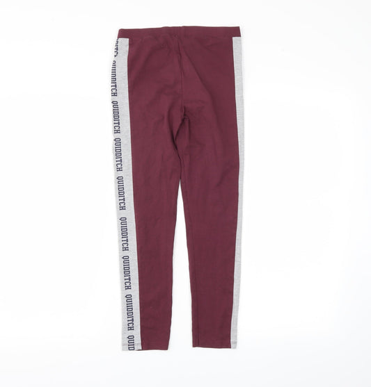 George Girls Red   Pedal Pusher Trousers Size 10-11 Years