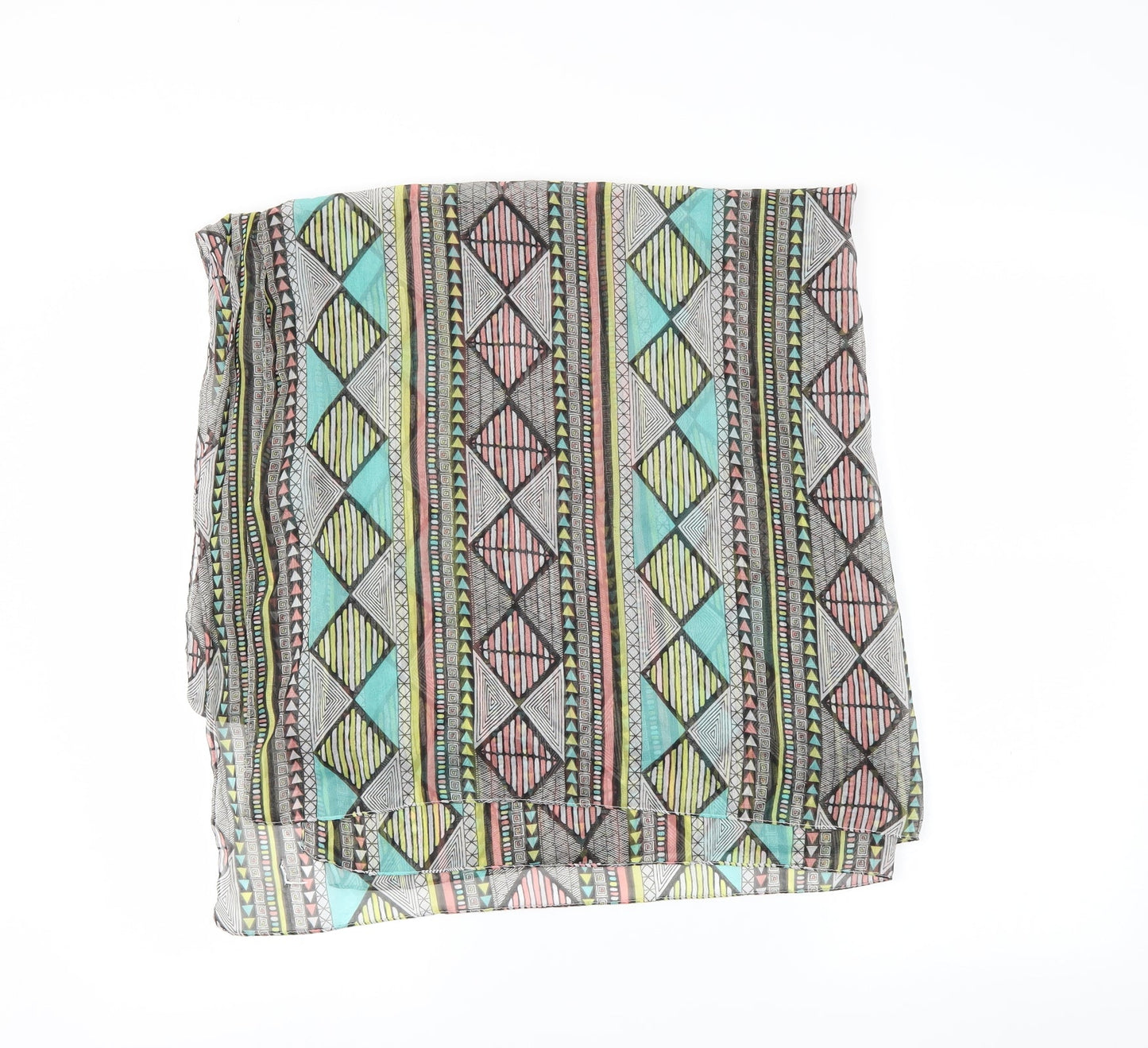 Preworn Womens Red Fair Isle   Shawl/Wrap