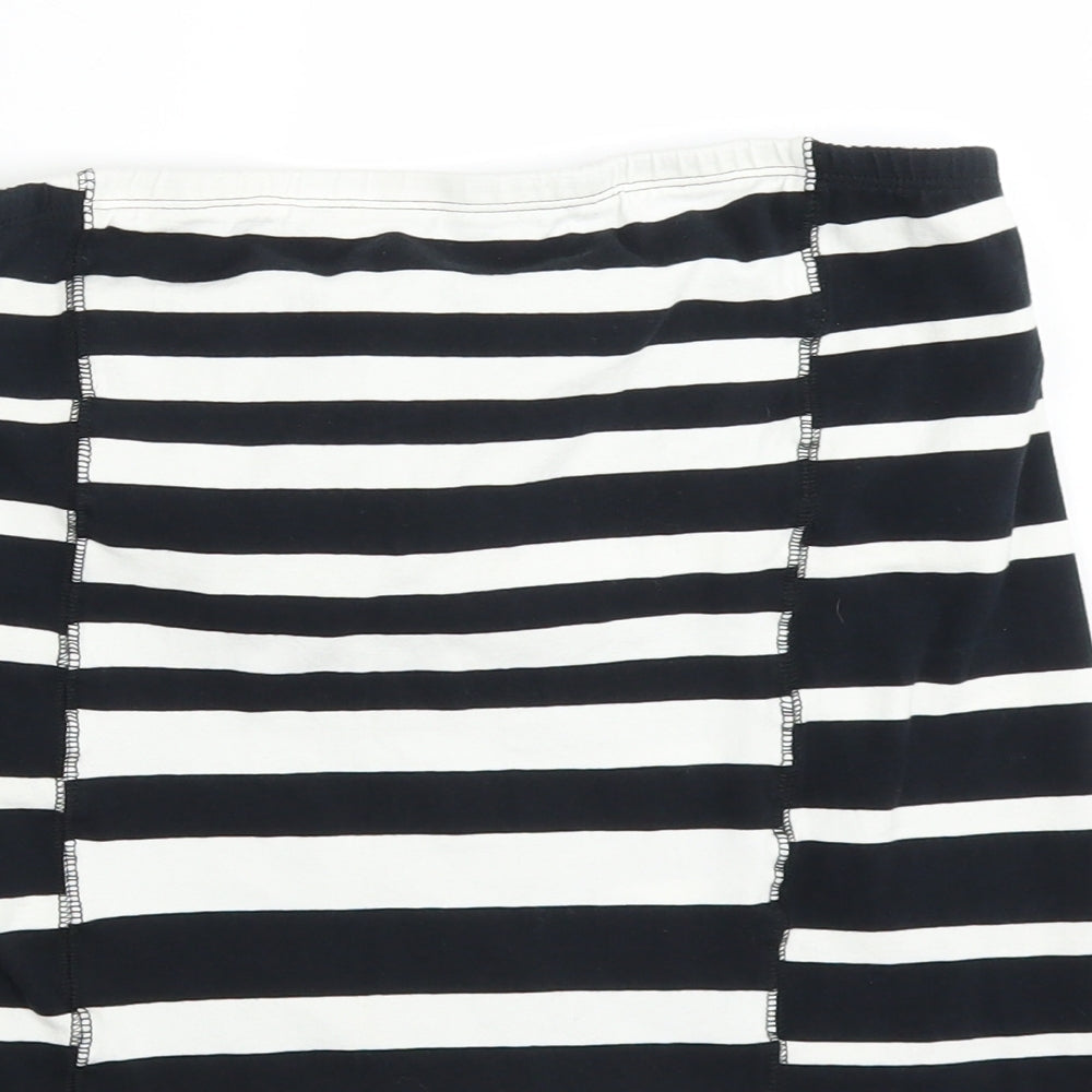 NEXT Womens White Striped  Basic Tank Size 16