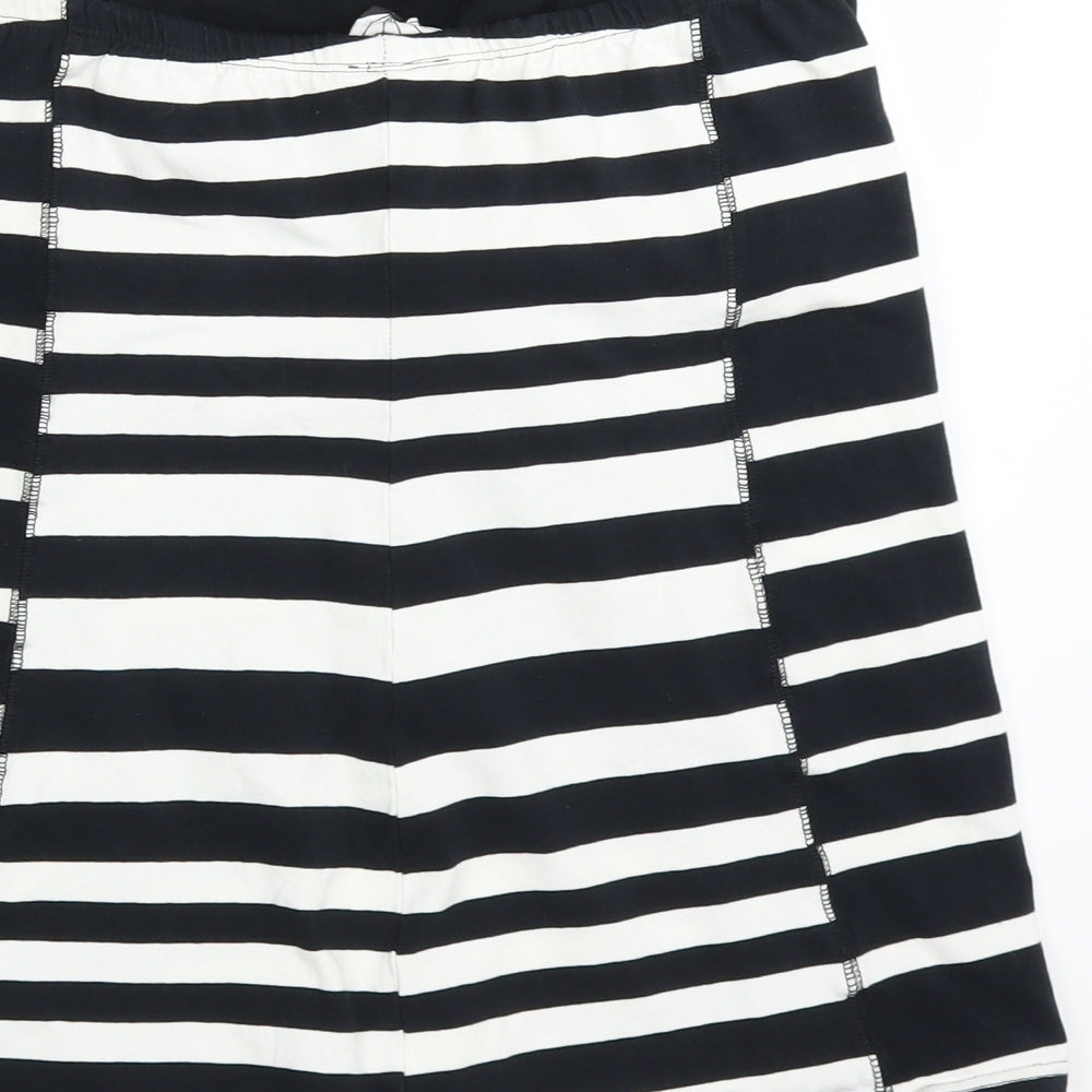 NEXT Womens White Striped  Basic Tank Size 16
