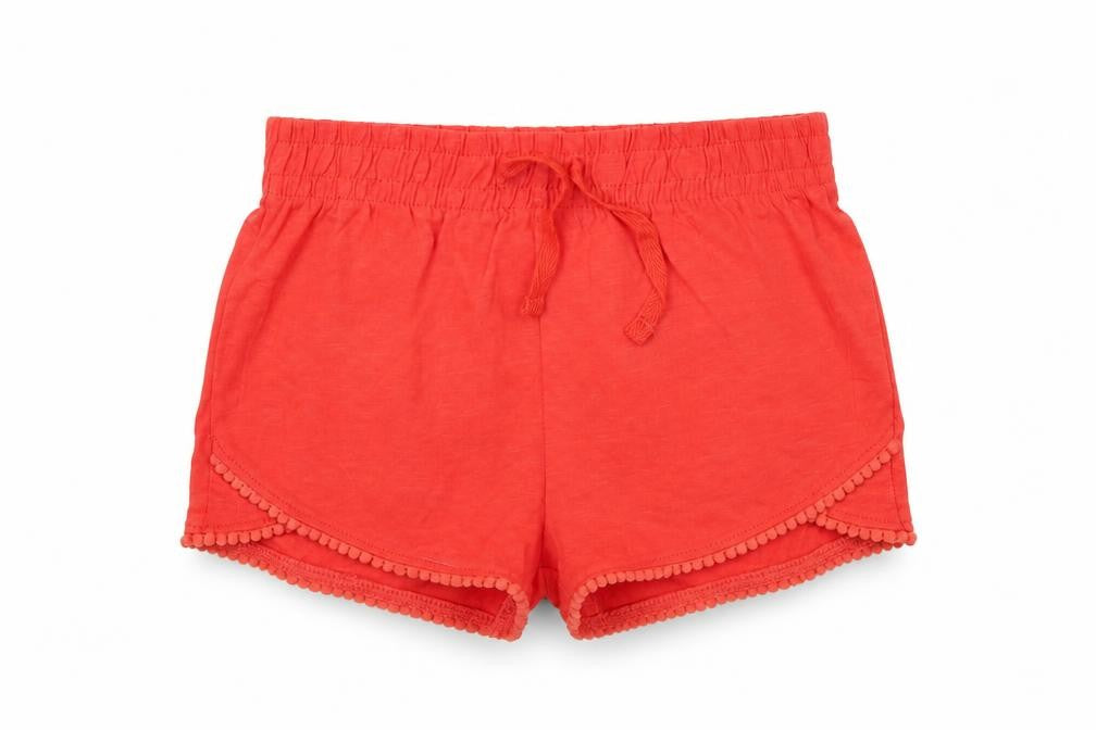 Tu Girls Red   Bermuda Shorts Size 7 Years