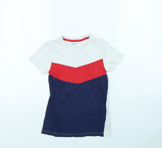 M&Co Boys Blue   Basic T-Shirt Size 5 Years