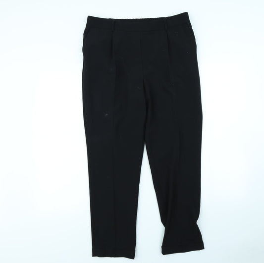 Papaya Womens Black   Dress Pants Trousers Size 14 L29 in