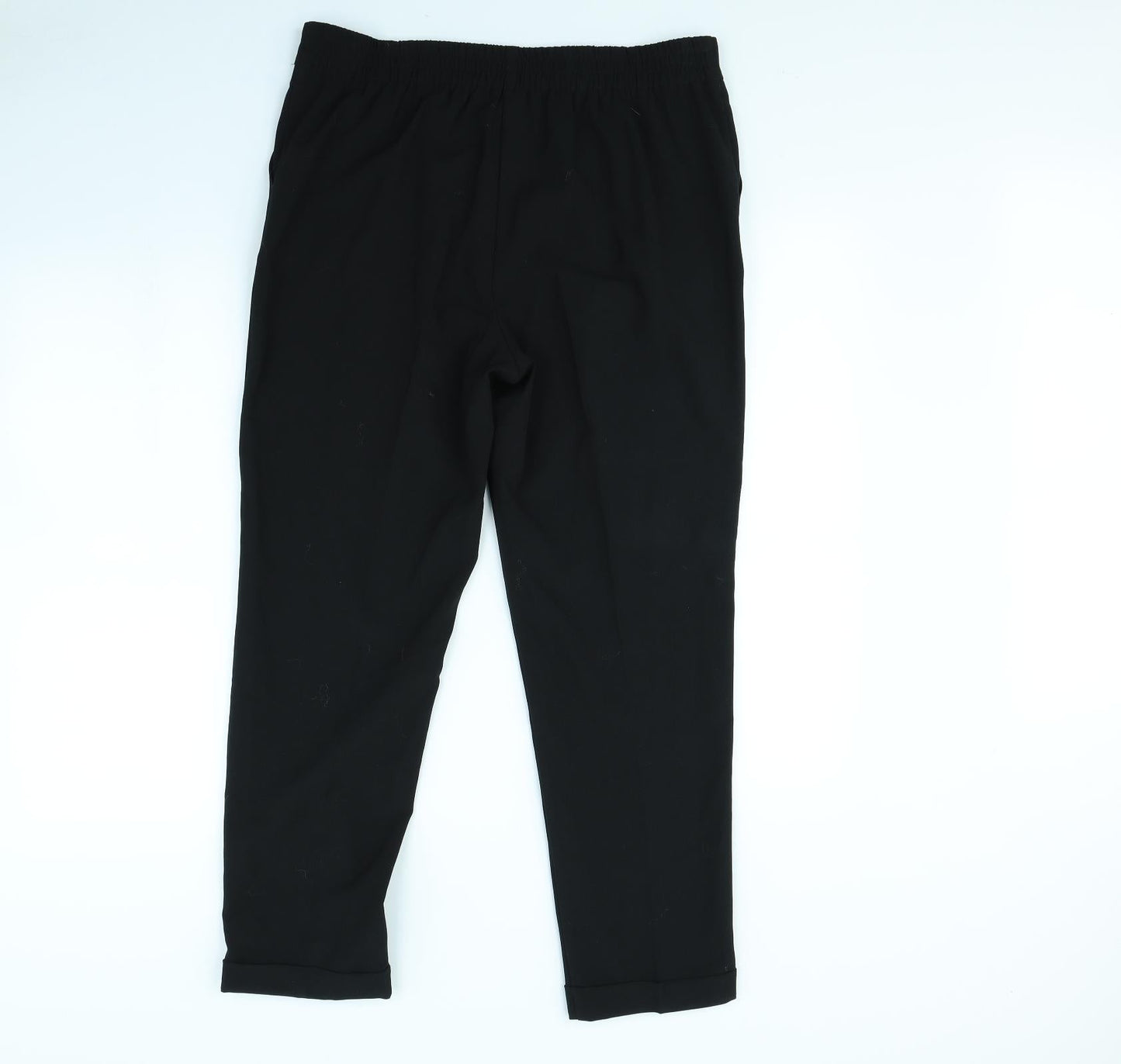 Papaya Womens Black   Dress Pants Trousers Size 14 L29 in