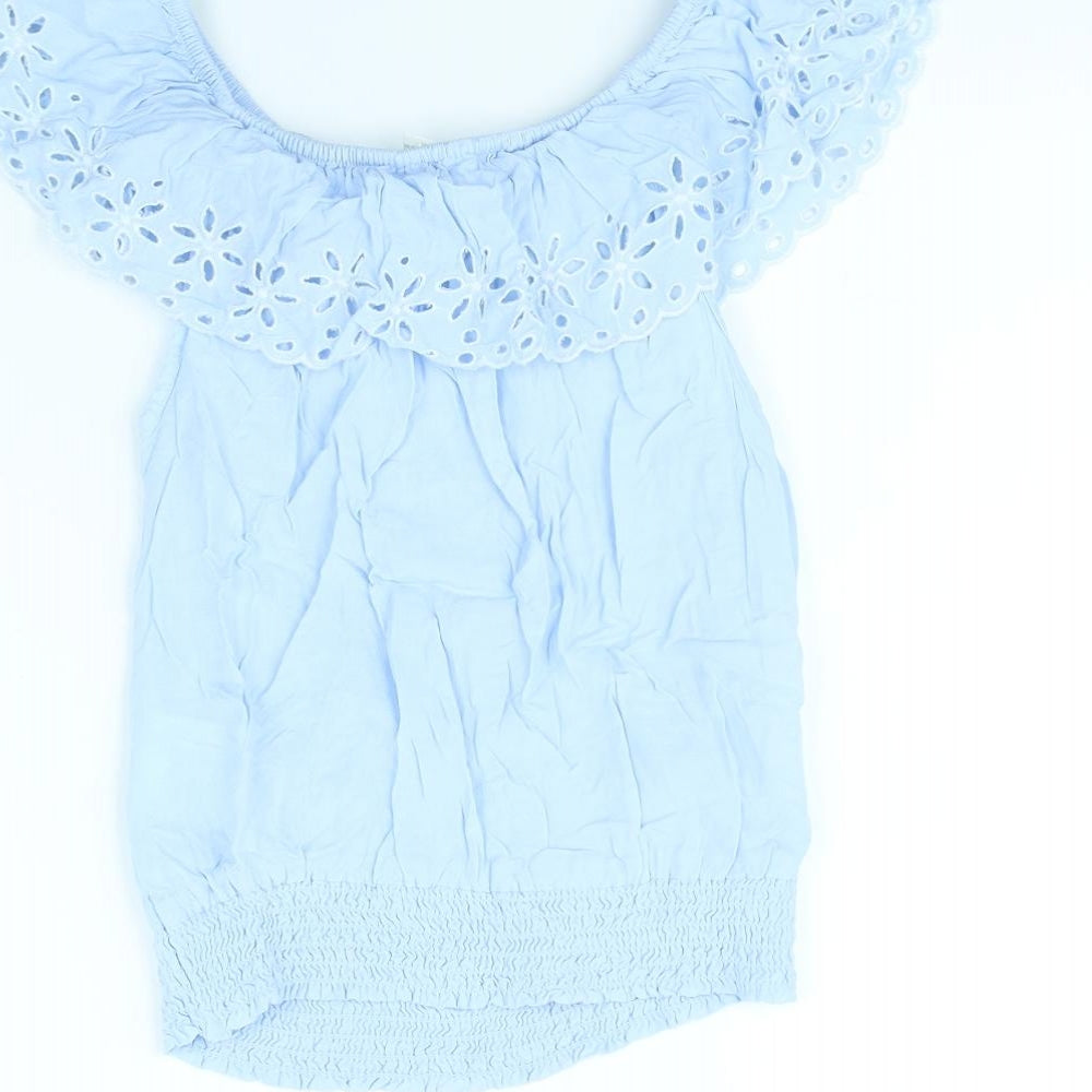 H&M Girls Blue   Basic Tank Size 12 Years