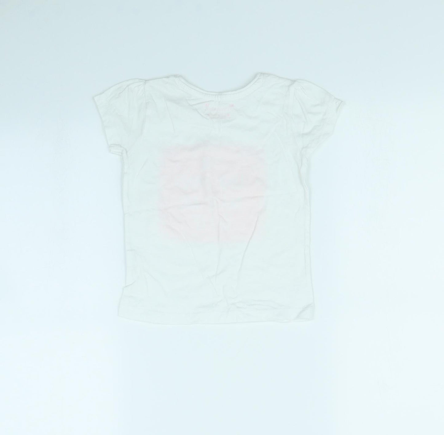 Primark Girls White   Basic T-Shirt Size 4 Years