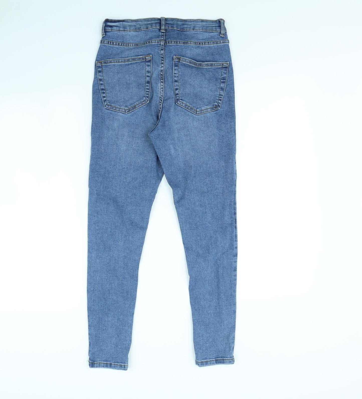 Denim & Co. Womens Blue   Skinny Jeans Size 10 L28 in