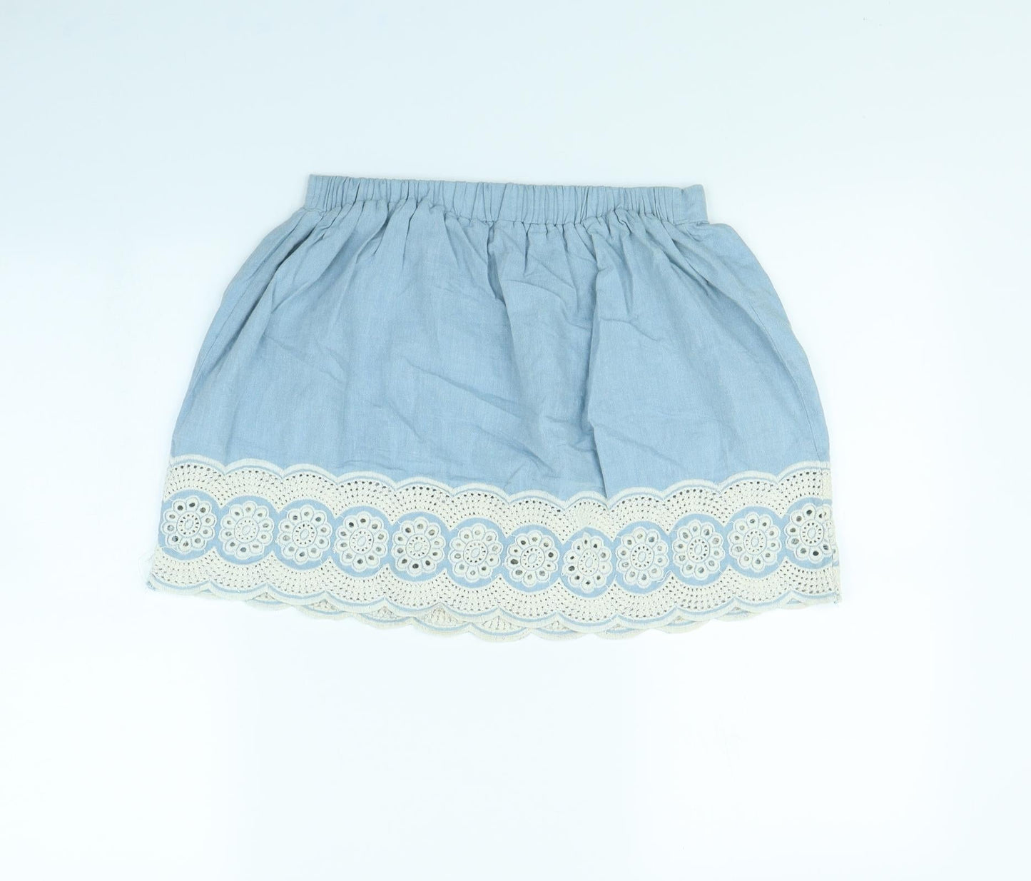 Denim & Co. Womens Blue   Flare Skirt Size 12