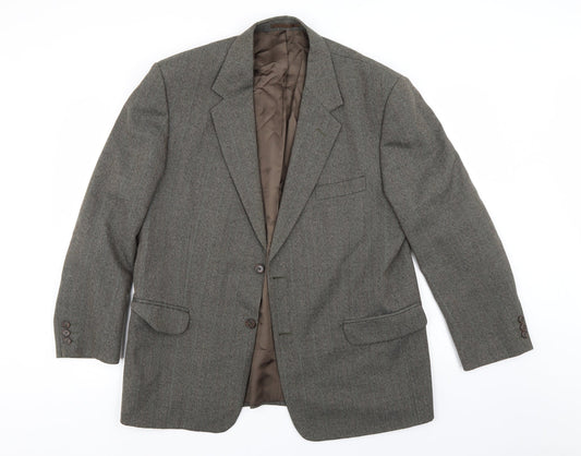 Brook Taverner Mens Grey   Jacket Suit Jacket   - grey/brown look