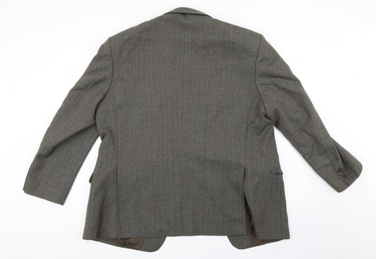 Brook Taverner Mens Grey   Jacket Suit Jacket   - grey/brown look