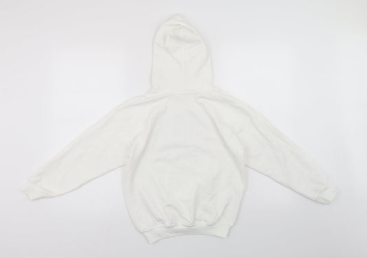 Preworn Womens White   Pullover Hoodie Size XS