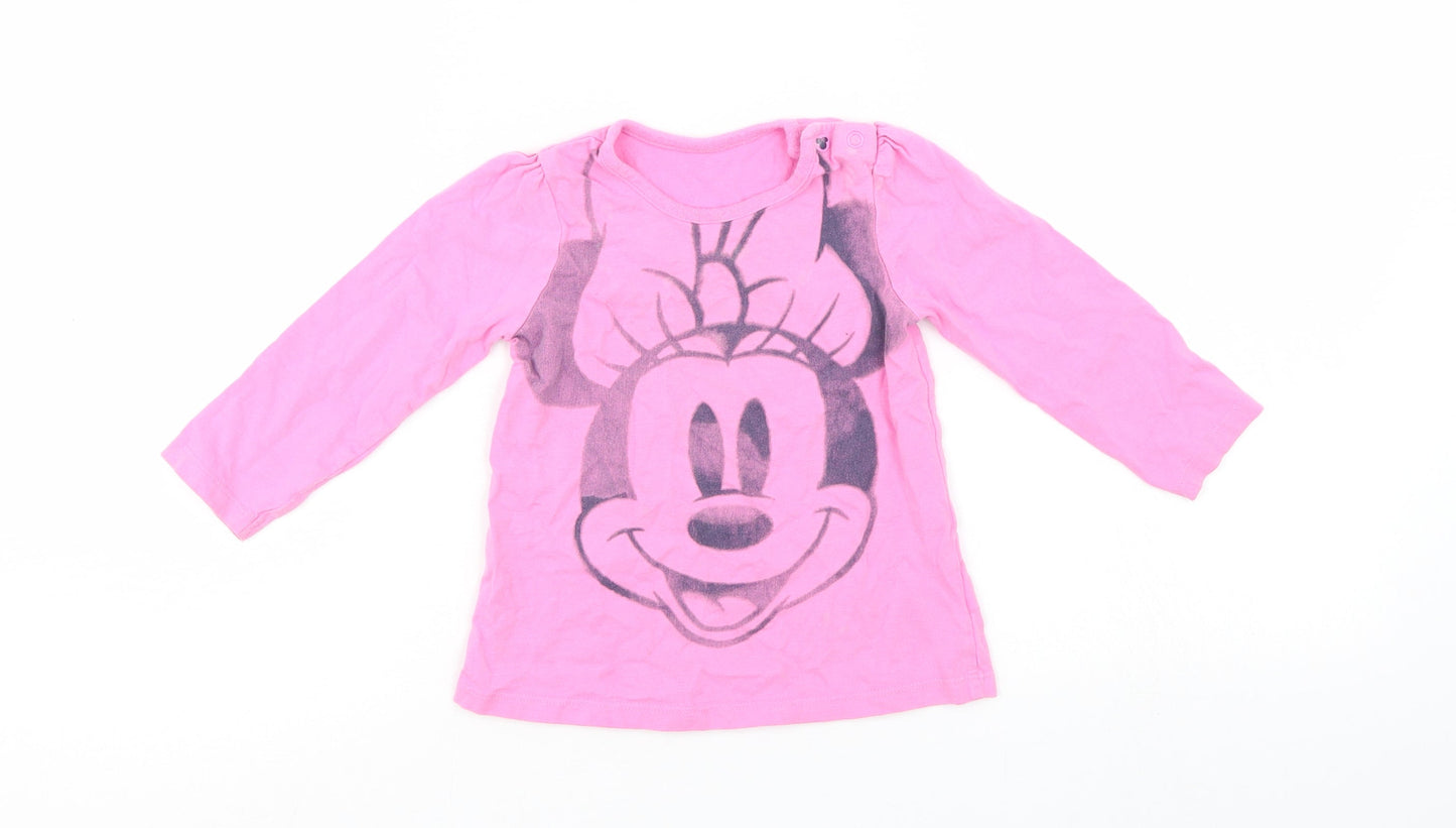 Disney Girls Pink   Basic Casual Size 12-18 Months