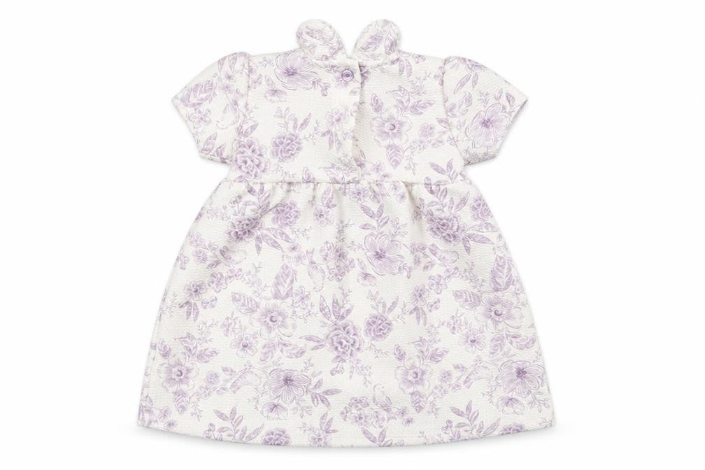 Front view of Tu girls’ multicoloured floral t-shirt dress, size 3-6, months