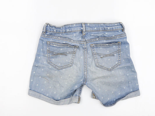 Gap Girls Blue Polka Dot  Cut-Off Shorts Size 10 Years