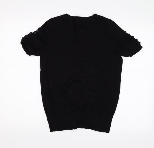 Preworn Womens Black   Basic Blouse Size 10