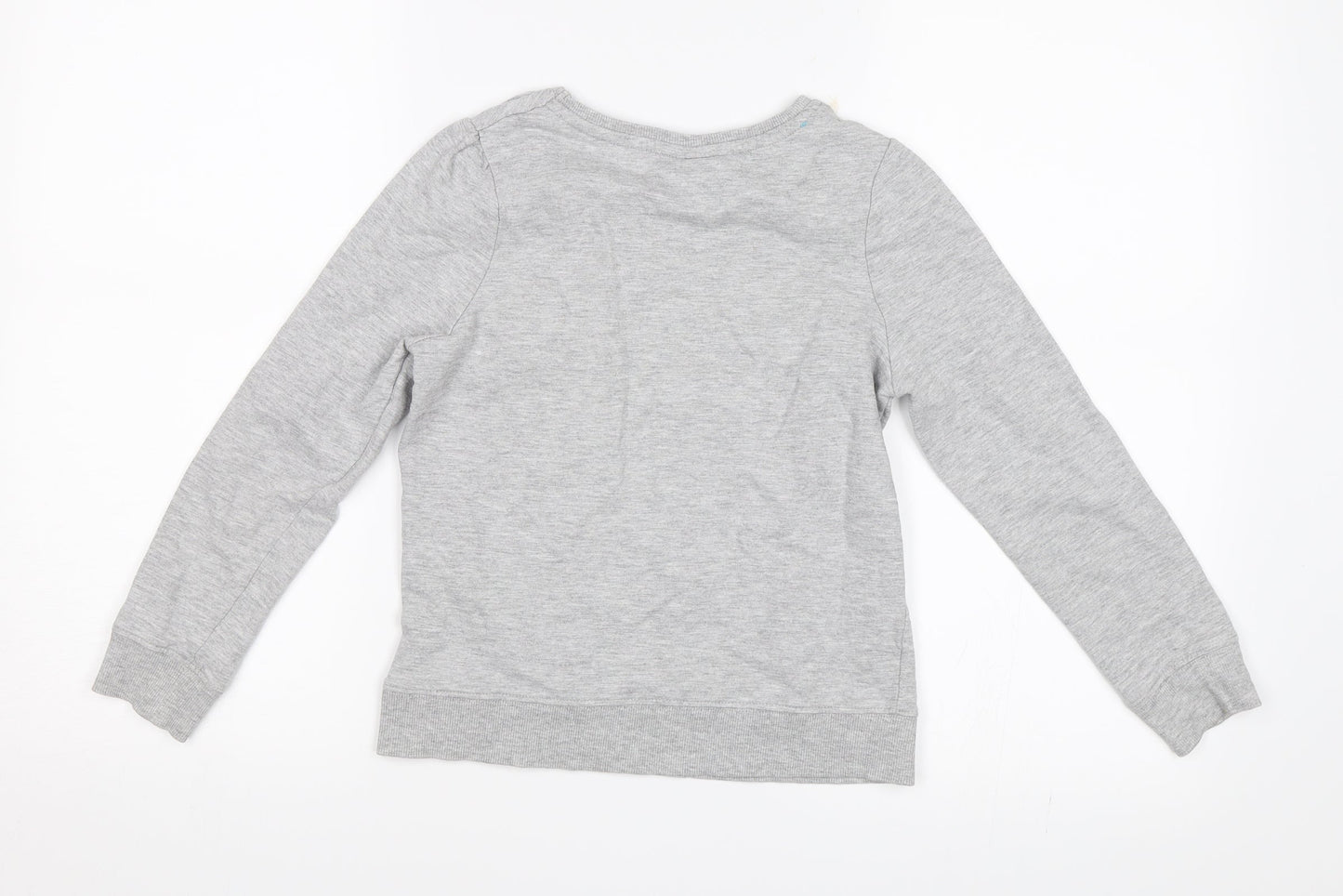 Sweet Millie Girls Grey   Pullover Jumper Size 9 Years  - Flowers