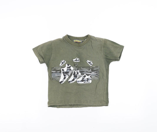 weatherwear Boys Green   Basic T-Shirt Size 3-4 Years