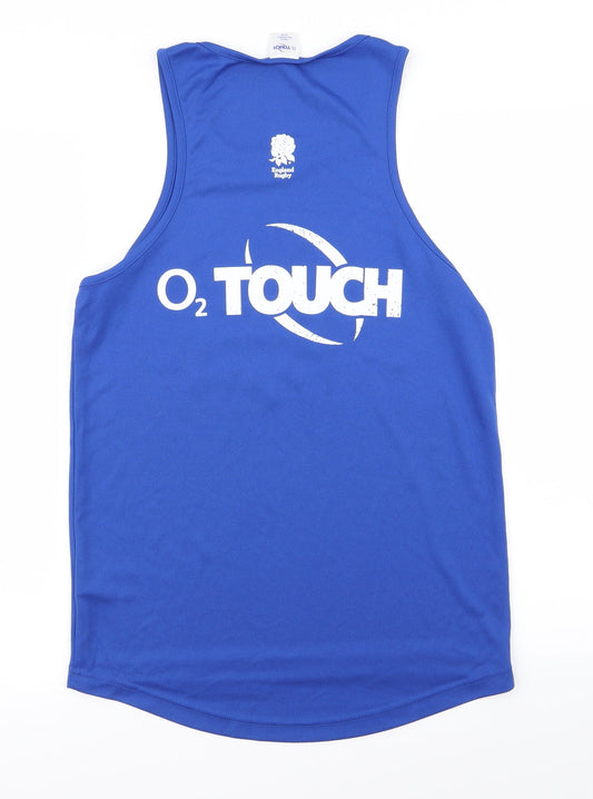 02 Mens Blue   Basic Tank Size S  - 02