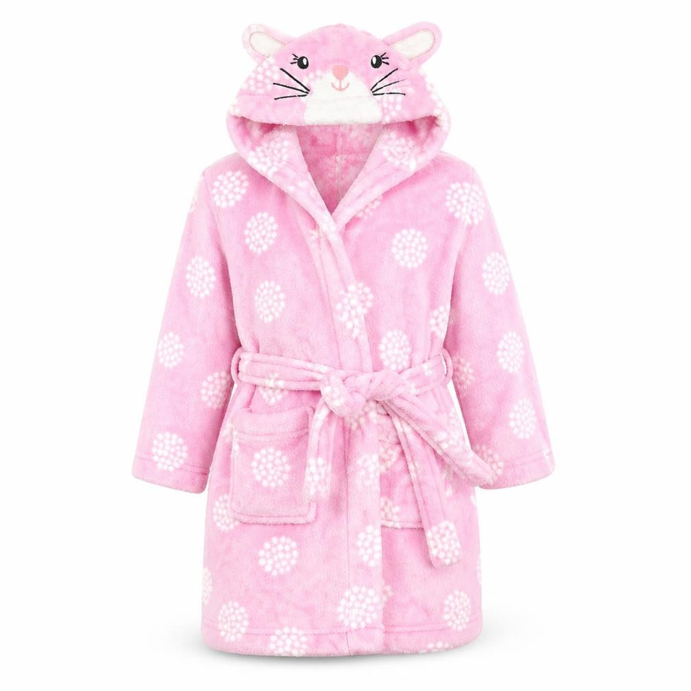 John Lewis Girls Pink Animal Print  Top Robe Size 2 Years