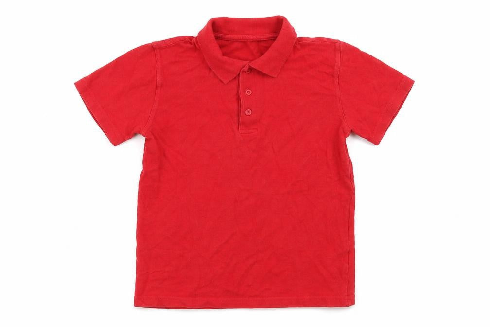 Preworn Boys Red   Basic Polo Size 8 Years