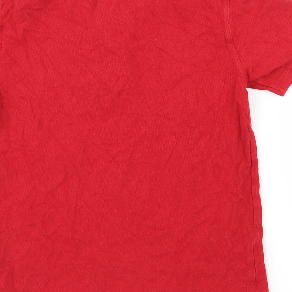 Preworn Boys Red   Basic Polo Size 8 Years