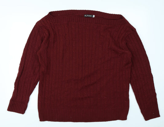 Be Jealous Womens Red   Pullover Jumper Size 2XL