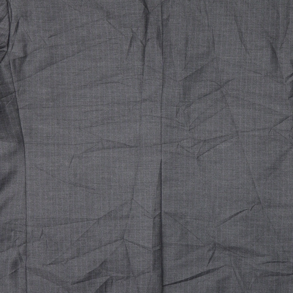 Butler & Webb Mens Grey Striped  Jacket Suit Jacket Size 42