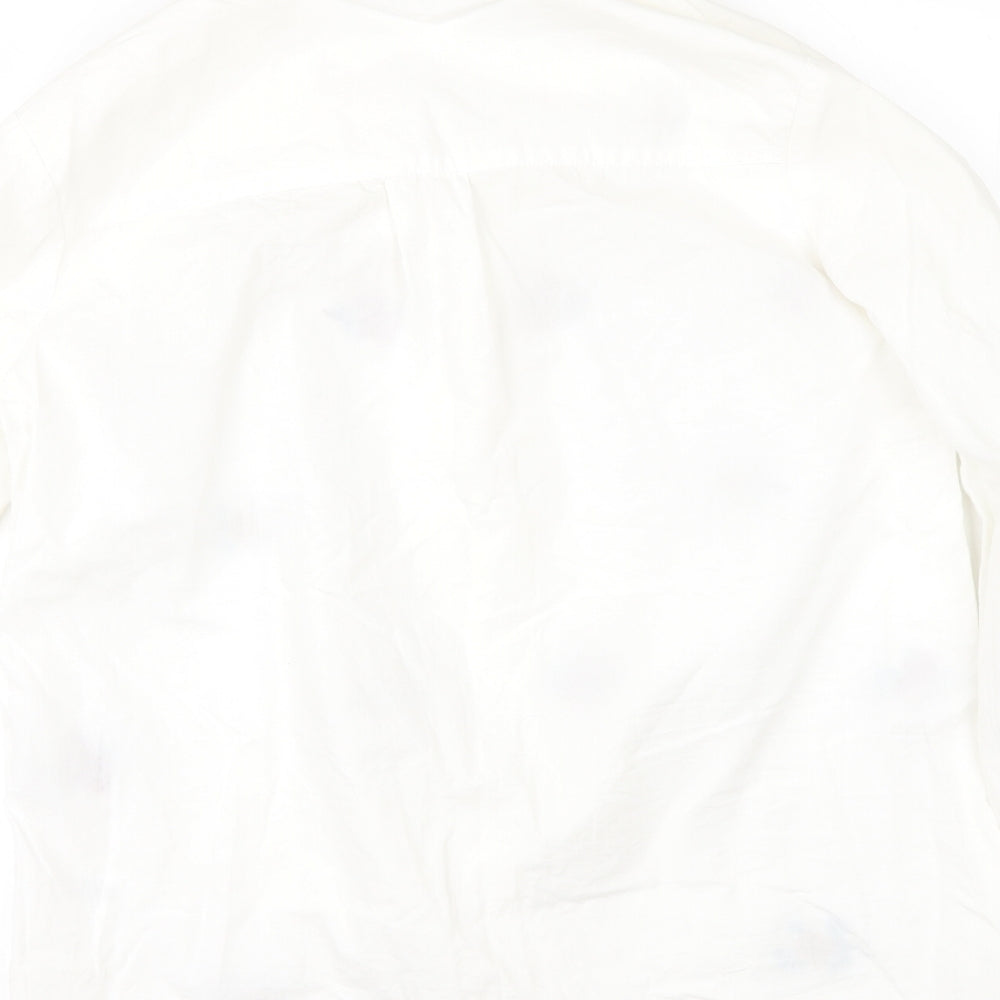 Preworn Womens Ivory   Tunic Button-Up Size L