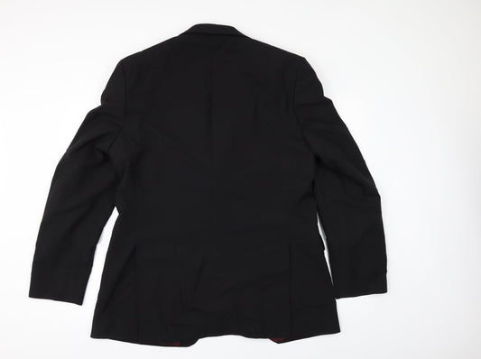 Tom English Mens Black   Jacket Suit Jacket Size 42
