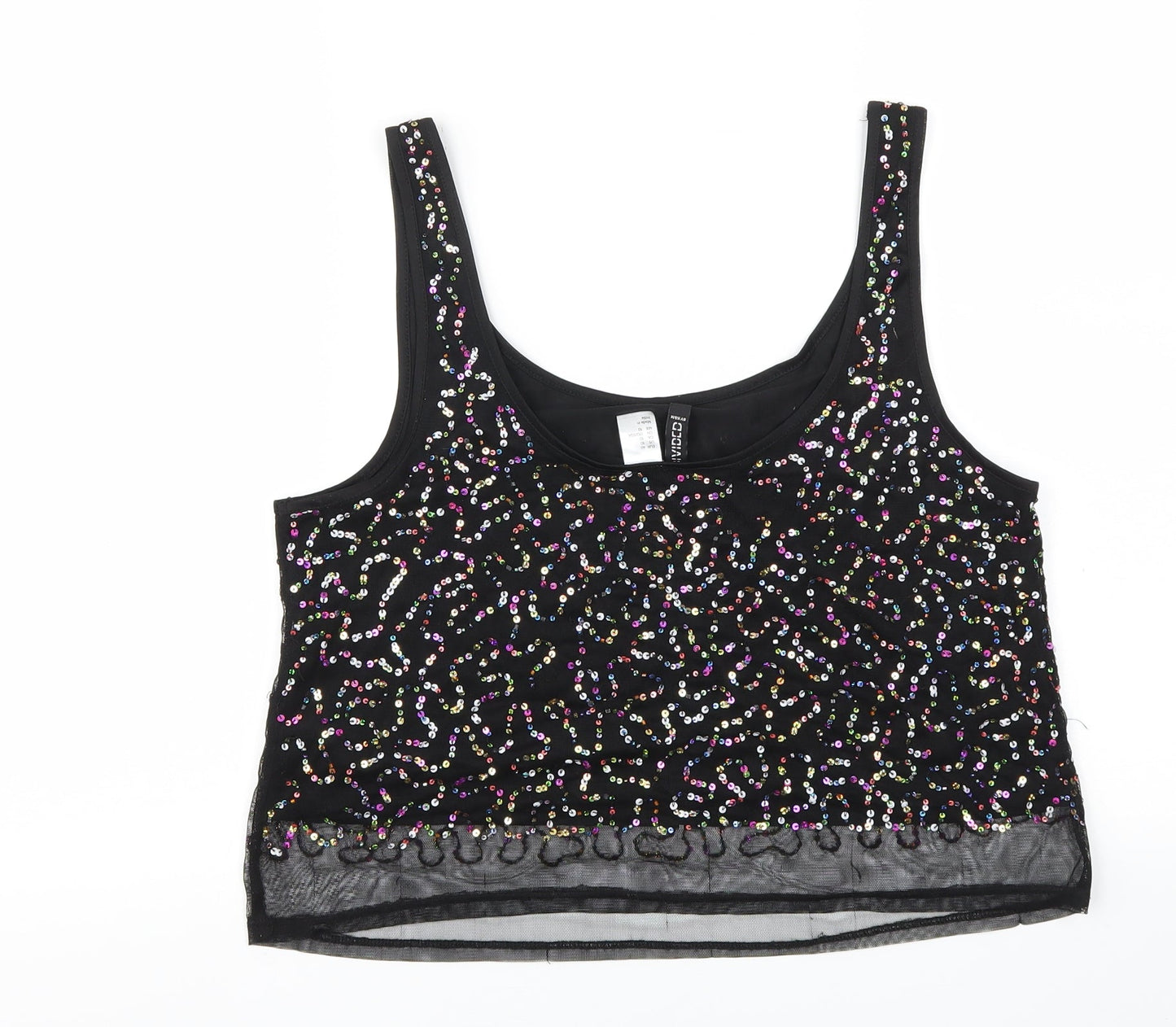H&M Womens Black   Basic T-Shirt Size 10