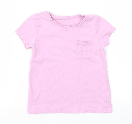 George Girls Purple   Basic T-Shirt Size 2-3 Years