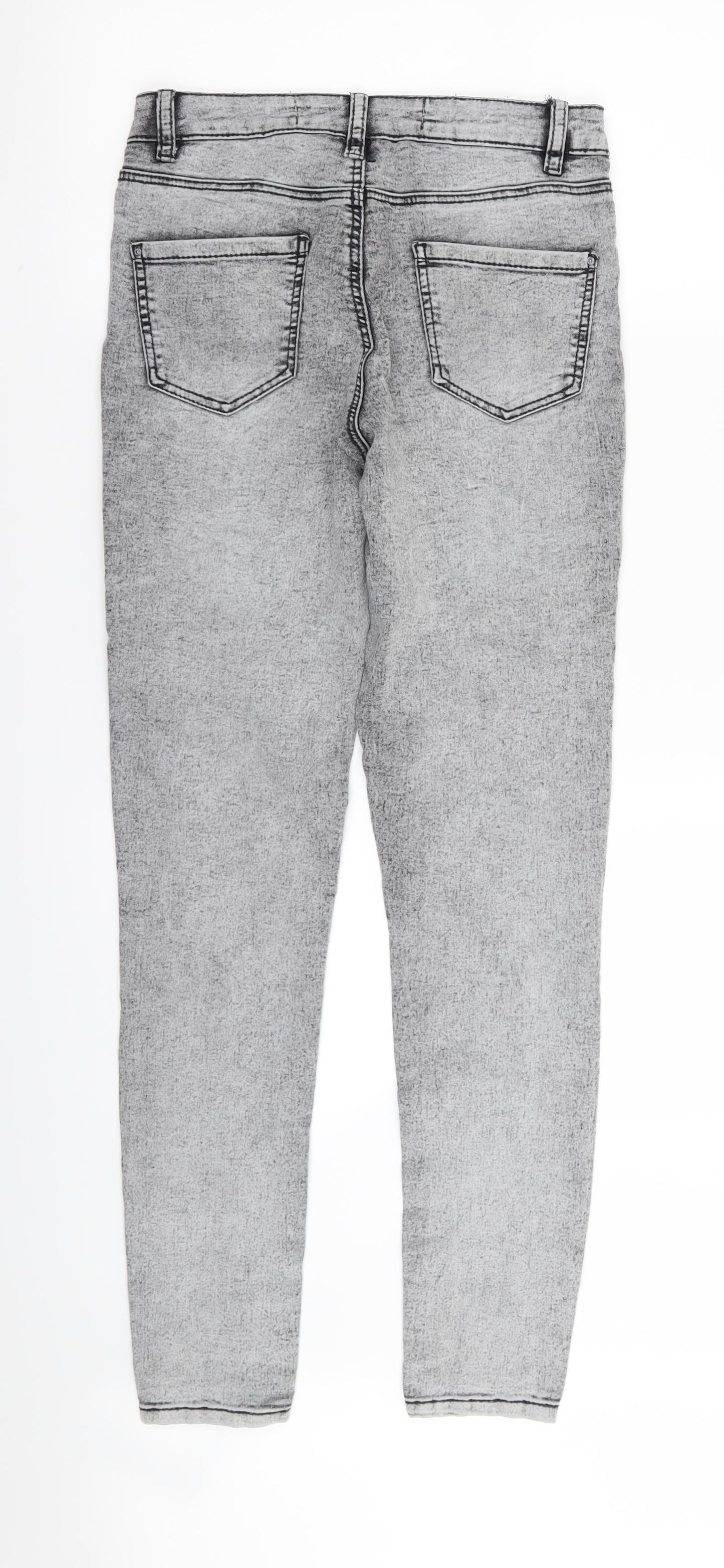 DENIM AND CO Womens Grey   Skinny Jeans Size 8 L30 in
