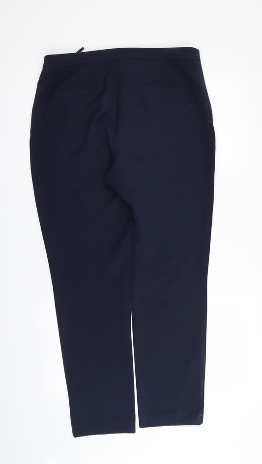by very Womens Blue   Trousers  Size 12 L29 in