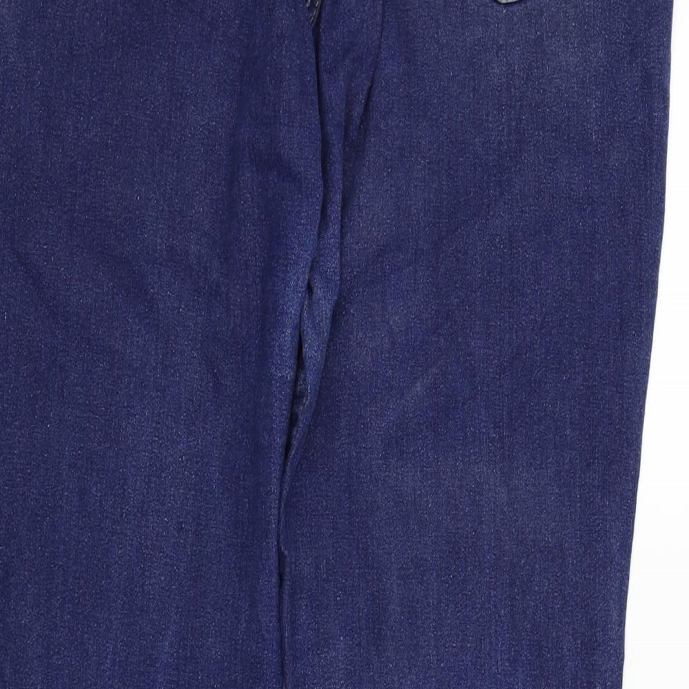 BEING CASUAL Womens Blue   Straight Jeans Size L L31 in