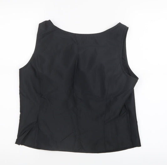 Your 6th Sense Womens Black   Basic Blouse Size 14