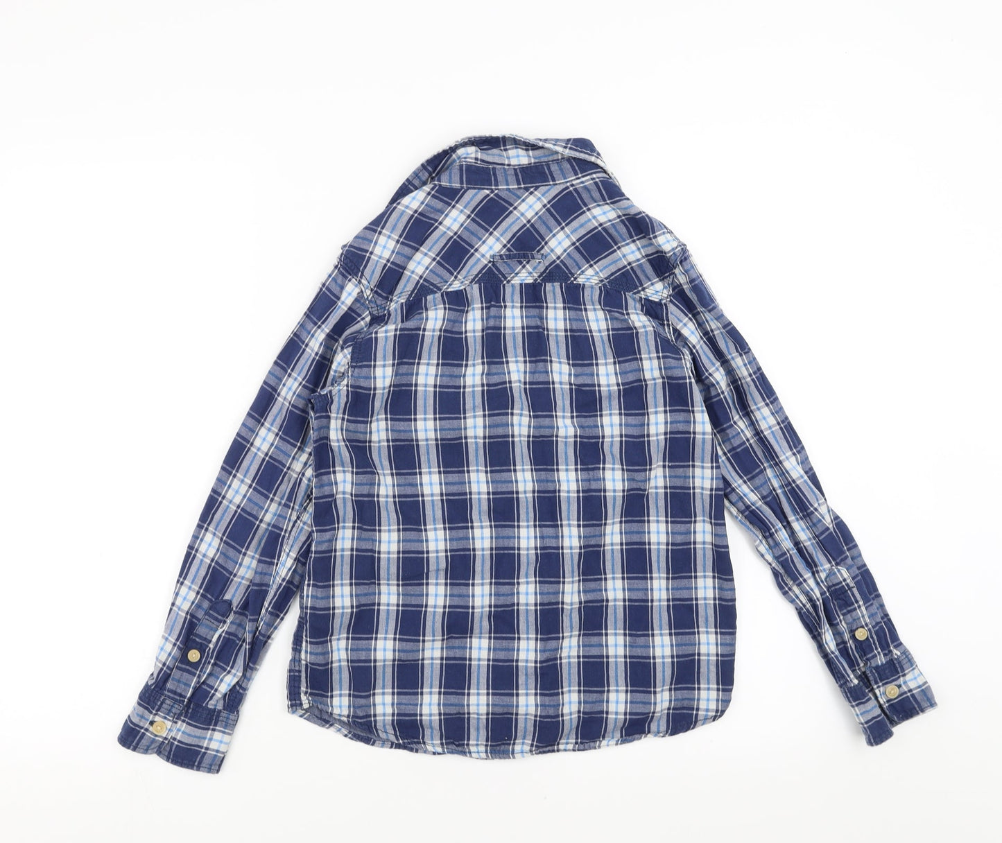 Primark Boys Blue Check  Basic Button-Up Size 9-10 Years