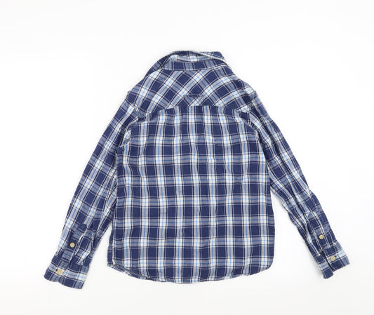 Primark Boys Blue Check  Basic Button-Up Size 9-10 Years