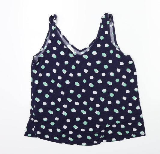 Marks and Spencer Womens Blue Floral  Basic Tank Size 12