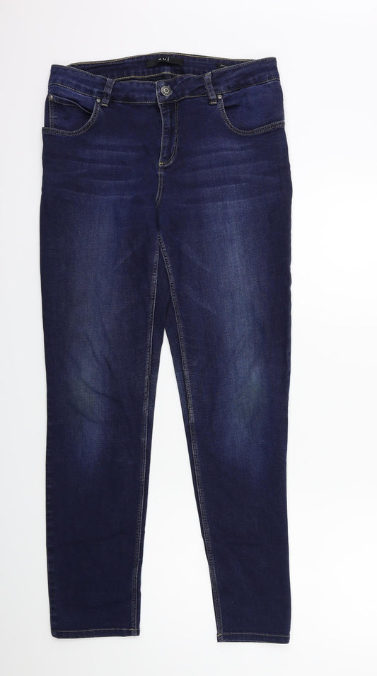 Oui Womens Blue  Denim Skinny Jeans Size 32 in L30 in