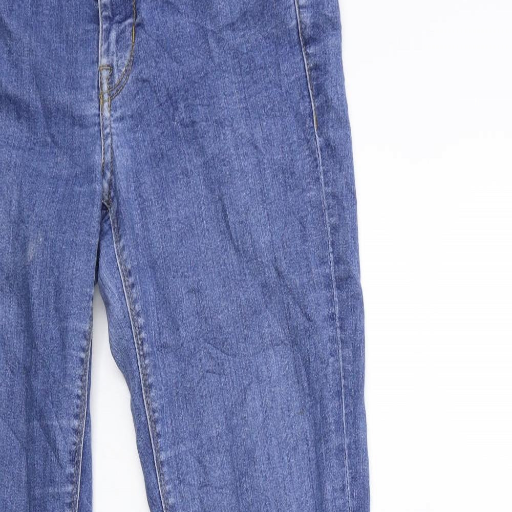 H&M Womens Blue  Denim Skinny Jeans Size 8 L29 in