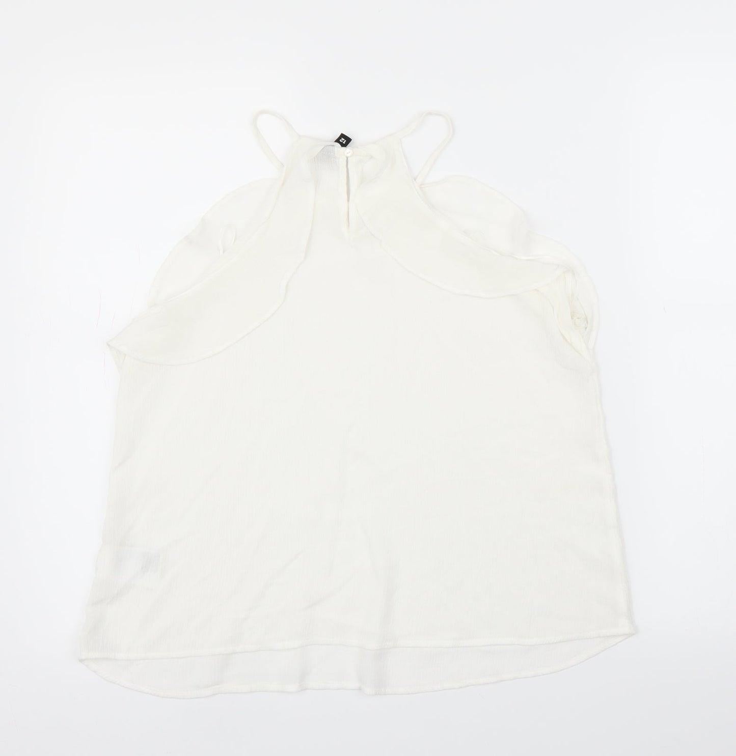 H&M Womens White   Camisole Blouse Size 12