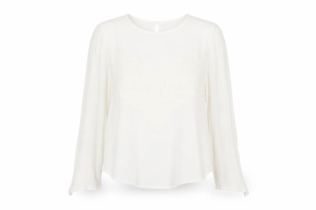 Preworn Womens White   Basic Blouse Size M
