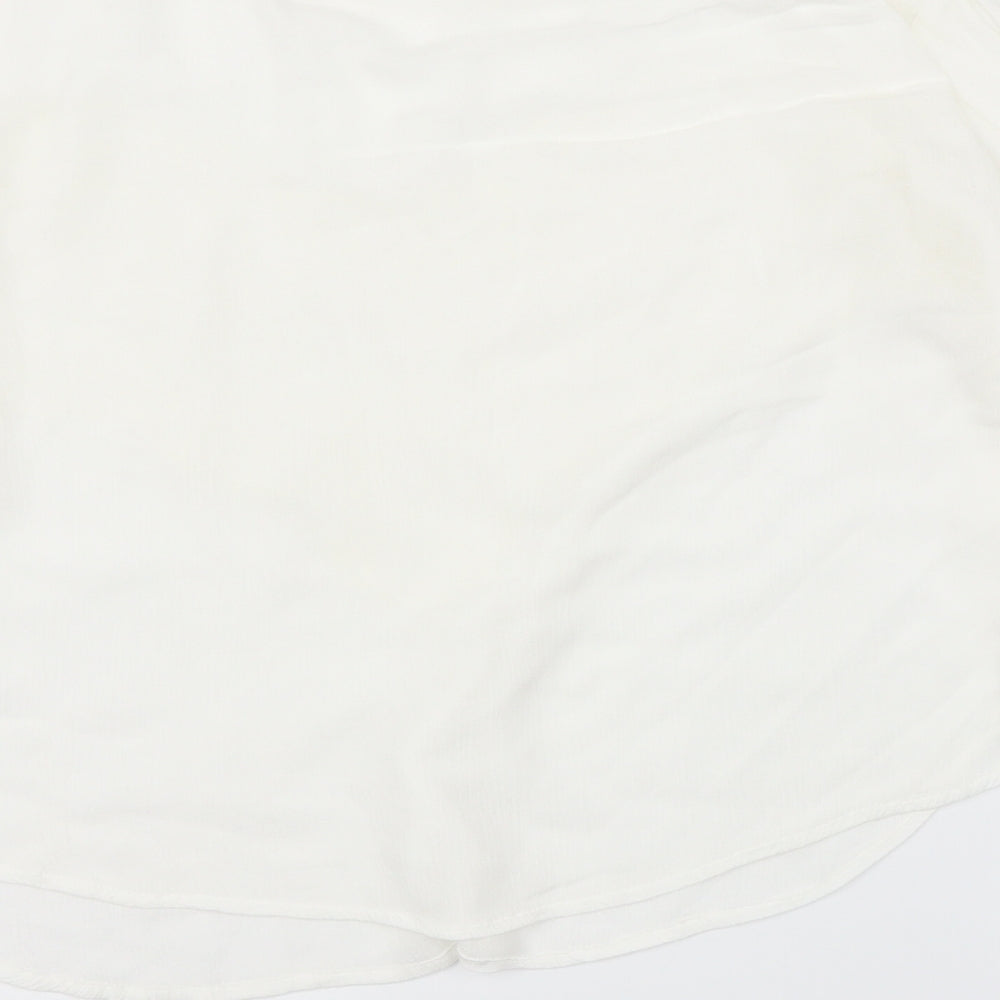 Preworn Womens White   Basic Blouse Size M