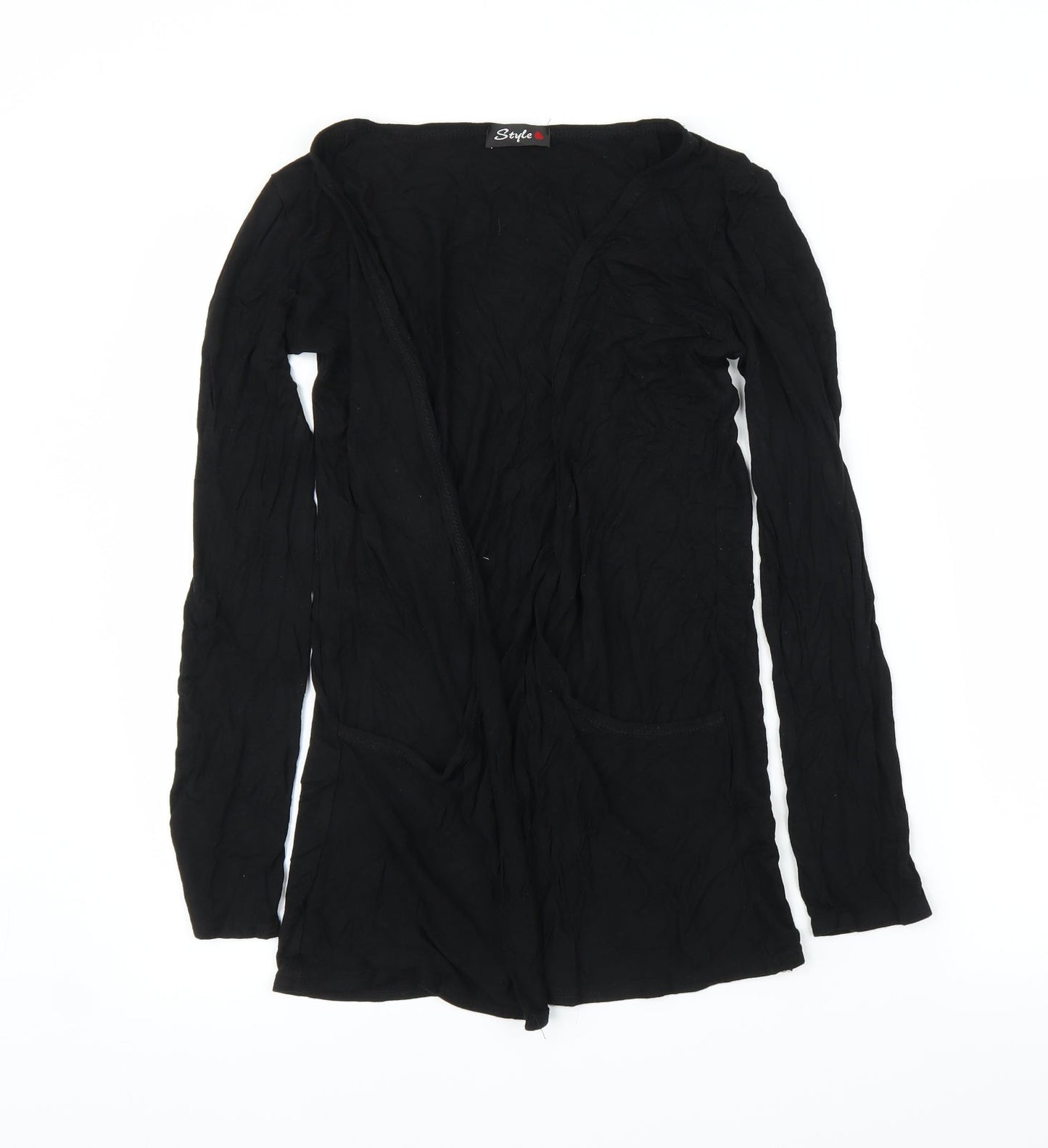 Style Womens Black   Cardigan Jumper Size M