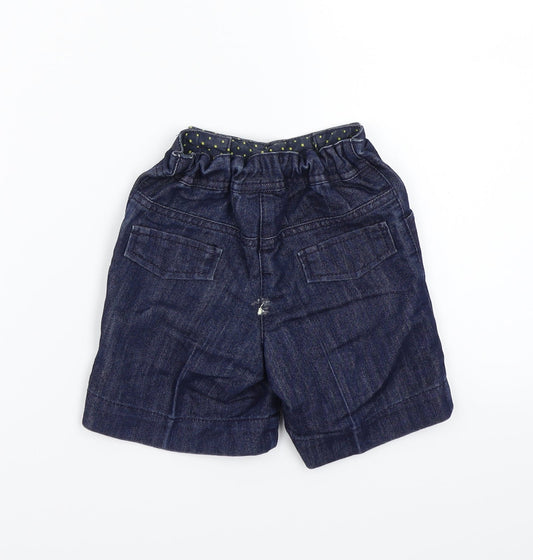 NEXT Girls Blue   Cropped Trousers Size 9-12 Months